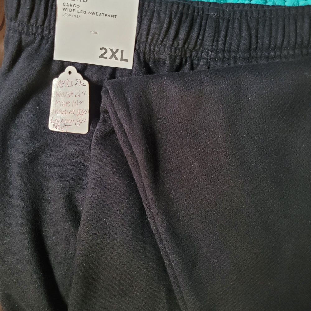 Women's Black Wide Leg Sweatpants